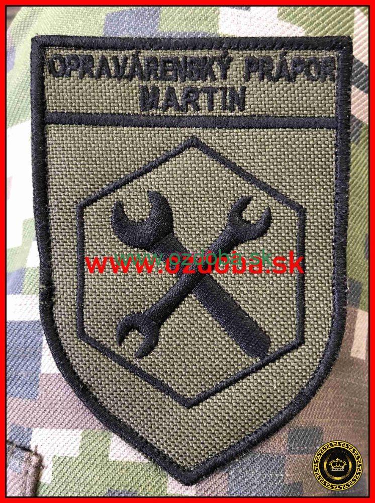 ZNAK VOJENSKÝ OPRAVÁRENSKÝ PRÁPOR MARTIN ZELENÝ