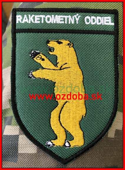 Znak raketometný oddiel ROŽŇAVA farebný