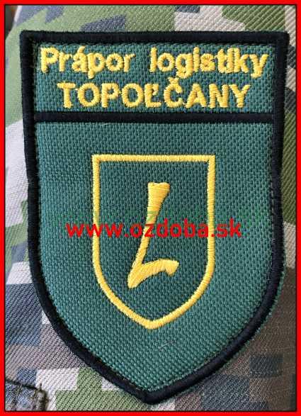 Znak prápor logistiky TOPOĽČANY farebný