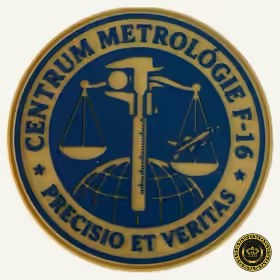 Centrum metrológie F-16 (PVC) – výšivka OZDOBA